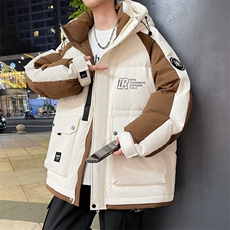 79012-特P258连帽羽绒服男款冬季加厚白鸭绒保暖潮牌宽松外套，男装羽绒服，电商D310B