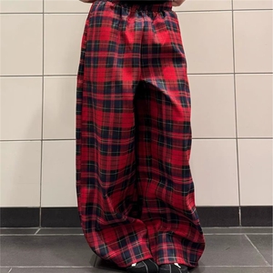 【高质量特批45】男女春秋格子休闲显瘦裤子610A-W5040,黑裤子搭配紫色上衣怎么样图片