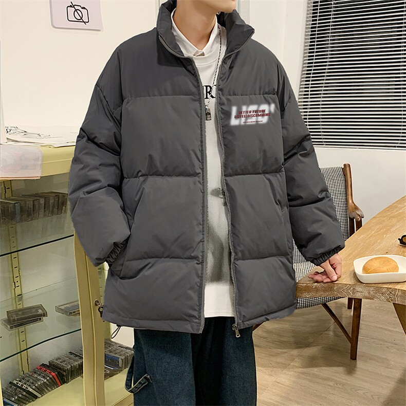立领棉服男冬季户外潮牌棉衣大码宽松百搭加绒加厚外套MY301-P60,男装棉衣,电商B219