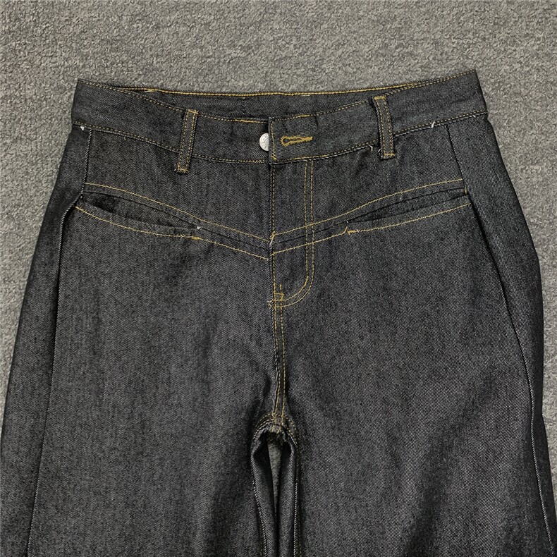 xz905-Z083#P65美式高街宽松阔腿牛仔裤,男装牛仔裤,星座905