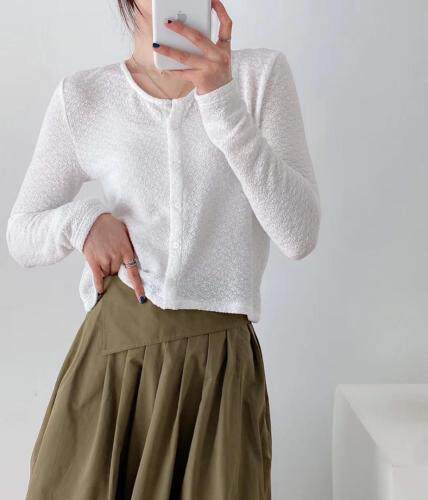 美人皱开衫，女装，FMV