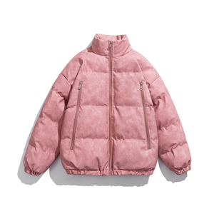 1PU皮复古做旧双侧金属拉链大码M-5XL加棉棉衣男MY77092P130控198图片