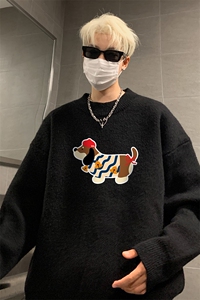 高质量！秋冬季半高领毛衣男士加绒加厚线衣针织衫男DMY550-特P38图片