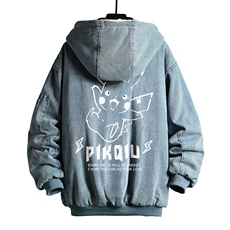 NM53078-P140牛仔外套男大码加厚加绒衣男羊羔毛服男，男装棉衣，电商A040A
