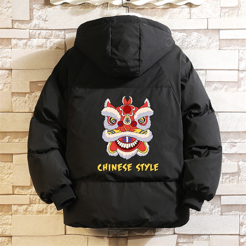 控128加绒面包服男大码羊羔毛衣男MY16185-P100图片