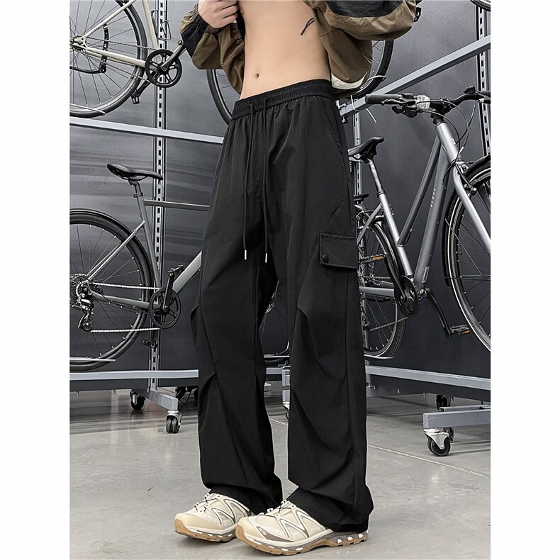 现货冰丝工装裤折邹休闲裤抖音可送样A061-AX00933-特P30，男装工装外套，电商A061