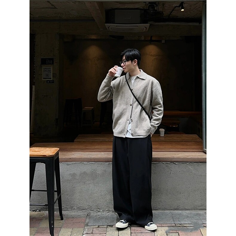 有货~韩版轻熟风软糯V领针织毛衣男秋冬休闲开衫外套MY2364-特P55,男装针织衫/毛衣,星座1004-3