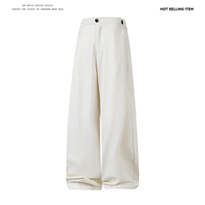 垂感阔腿西装裤cleanfit高级感直筒休闲长裤504-K868-P40控68，男装西服套装，星座504