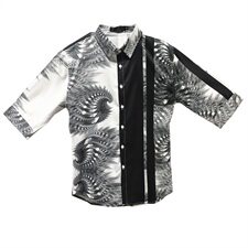 20春夏新款社会男潮流衬衫个性修身中袖夜店男衬衣A068-D830-P55，男装衬衫，星座419（原A233）