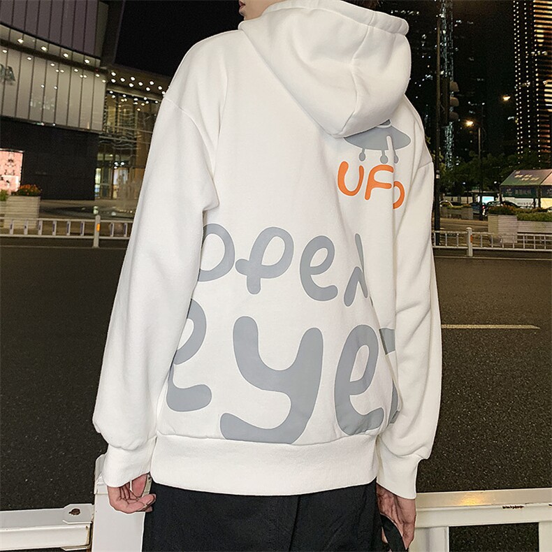 港风休闲连帽卫衣男秋冬季休闲大码加绒套头衫a090-wy50p65限88,男装卫衣,电商A089-1