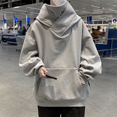 忍者卫衣男连帽潮牌美式vibe高街痞帅宽松嘻哈外套WG108-P48绒55，女装短外套，星座1008-1