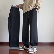 加绒休闲裤男宽松冲锋裤拖地裤K4657-P35加绒P45控58加绒控68，男装卫衣，星座209-2