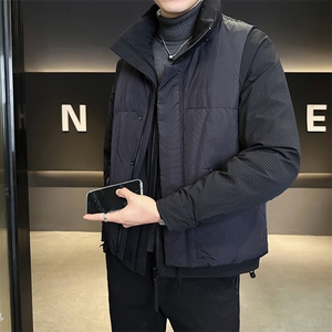 新标90绒 男士真两件羽绒服马甲可拆卸外套(两件装) 1111-P325图片