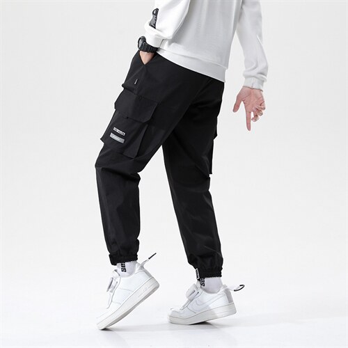 7XL-M 2023春季新款休闲长裤男加肥加大码胖子工装显瘦束脚裤控68图片
