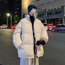 港风2026新品冬季宽松情侣装男装棉衣棉服冬装加厚外套D003-P88，男装棉衣，星座717