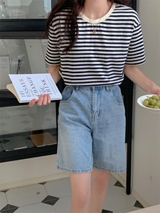经典条纹T图片