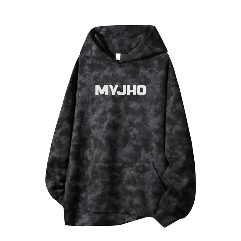 得物供货、重磅420克现货麂皮绒扎染卫衣HD019-1-WL25441ZR-P45,男装卫衣,电商019-1