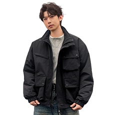 美式新款秋冬多口袋户外机能休闲棉衣外套A436-W990-P95138，男装棉衣，电商A436