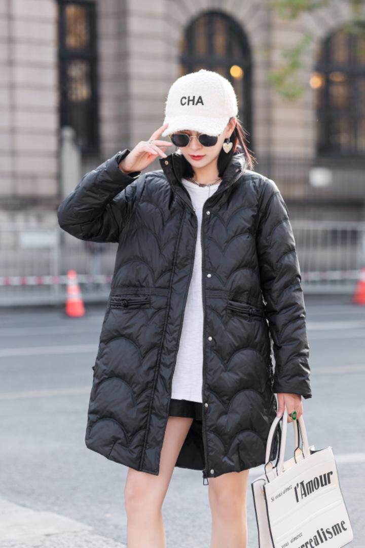 袋口盘扣长款羽绒服，女装羽绒服，依水云阁