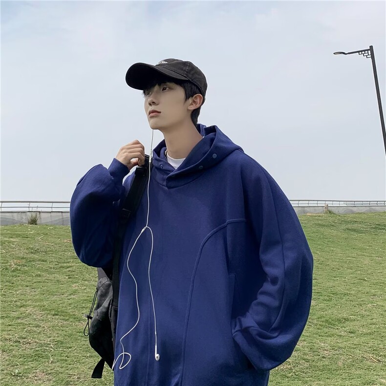 重磅卫衣男生2024年秋冬季新款痞帅帽衫衣服连帽外套男款A211/P60,女装短外套,星座506