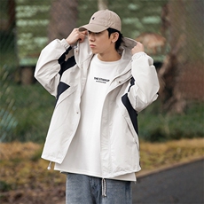 春季新款高品质山系户外防水冲锋衣连帽夹克外套A436-2261-P105，男装夹克，电商A436