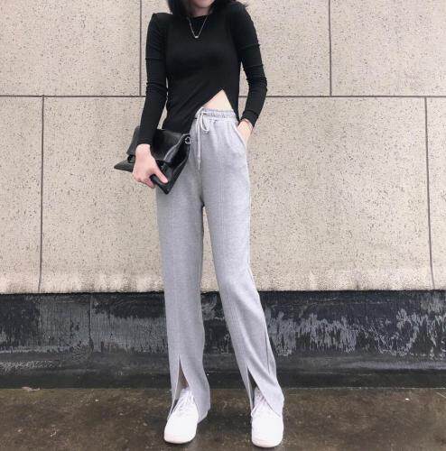 早秋针织开叉裤，其它，1+1 MAIN ROAD