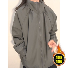 现货美式高街休闲棉衣夹克三防立领纯色户外工装加厚棉服外套，男装夹克，电商A486