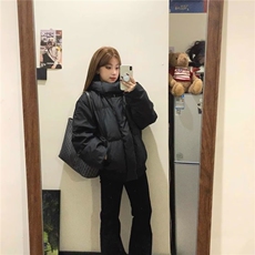 M801-P103冬季新款加厚棉服男女美式复古cleanfit高级短款，男装棉衣，电商B323A