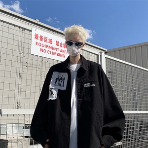 F424 P85秋装自家爆图纯棉珠帆布外套图片