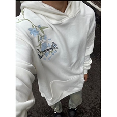 网图！春季重磅纯棉连帽刺绣卫衣外套男潮A1001-特P45加绒53，女装短外套，星座610B-1