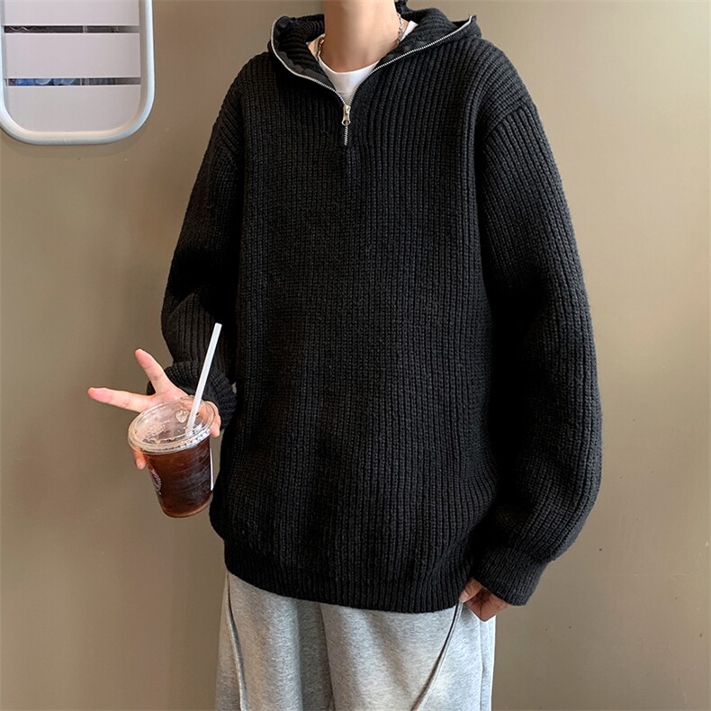 日系复古毛衣慵懒高级感男女bf潮牌针织衫秋情侣装,男装针织衫/毛衣,星座716-4