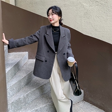 现货呢料夹羽绒西装2C232-155-P255-K368，女装羽绒服，2C232