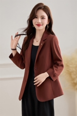 小西装外套女2025春秋装新款韩版时尚气质职场短款长袖女士小西服，女装短外套，伊航服饰