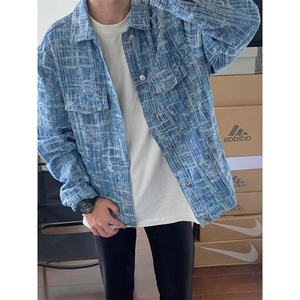 【有货】破坏线条牛仔外套男款潮牌高级感工装夹克TY861HH-特P70图片