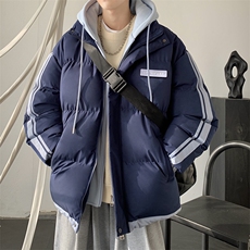 现货抖音得物供视频三防加厚羽绒假两件连帽棉衣外套棉服MY8082，男装棉衣，电商A486
