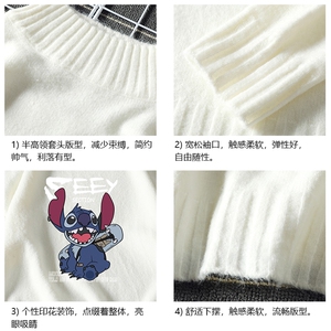 M18038-P45 加绒款-P65半高领毛衣男士大码针织衫男毛线衣男线衫图片
