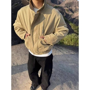 美式复古高街cleanfit立领飞行员夹克男潮工装外套L61599-p98图片