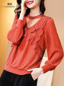 【现货】交叉木耳边针织上衣三色！年货款M-xxl，其它，伊洛姿