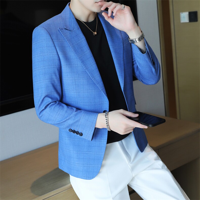 26做货-男士休闲西装修身韩版西服外套小西装上衣DX6929P165,男装西服套装,电商D216