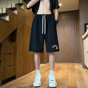 已注册新款菠萝格得物抖音直播宽松男中裤五分短裤K103P28控45图片