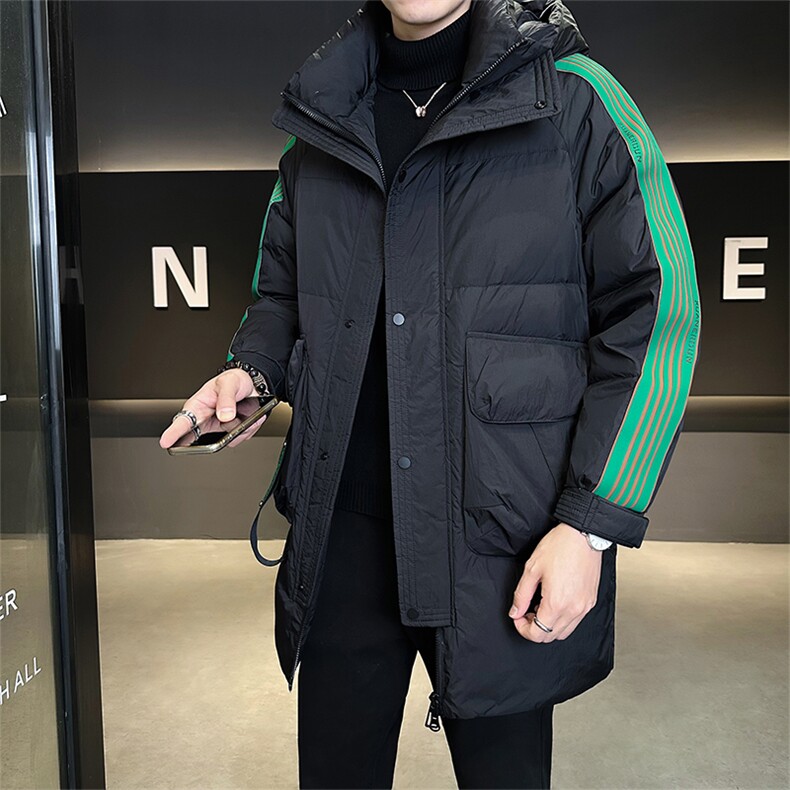 新标90绒店主风男士中长款连帽羽绒服外套895-P295(控券后388),男装羽绒服,电商B328