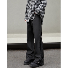 K814-特P35男女户外登山裤修身排扣裤微喇大码冲锋裤，男装休闲裤，电商B327