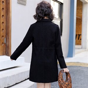 【现货】冬季新款优雅时尚加厚两面穿皮衣潮流抽绳收腰皮衣外套，女装皮衣，江南女神