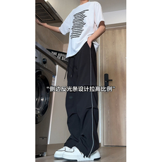 特批30高街休闲速干条纹男裤聚酯纤维96.4%氨纶3.6，男装休闲裤，电商基地A086