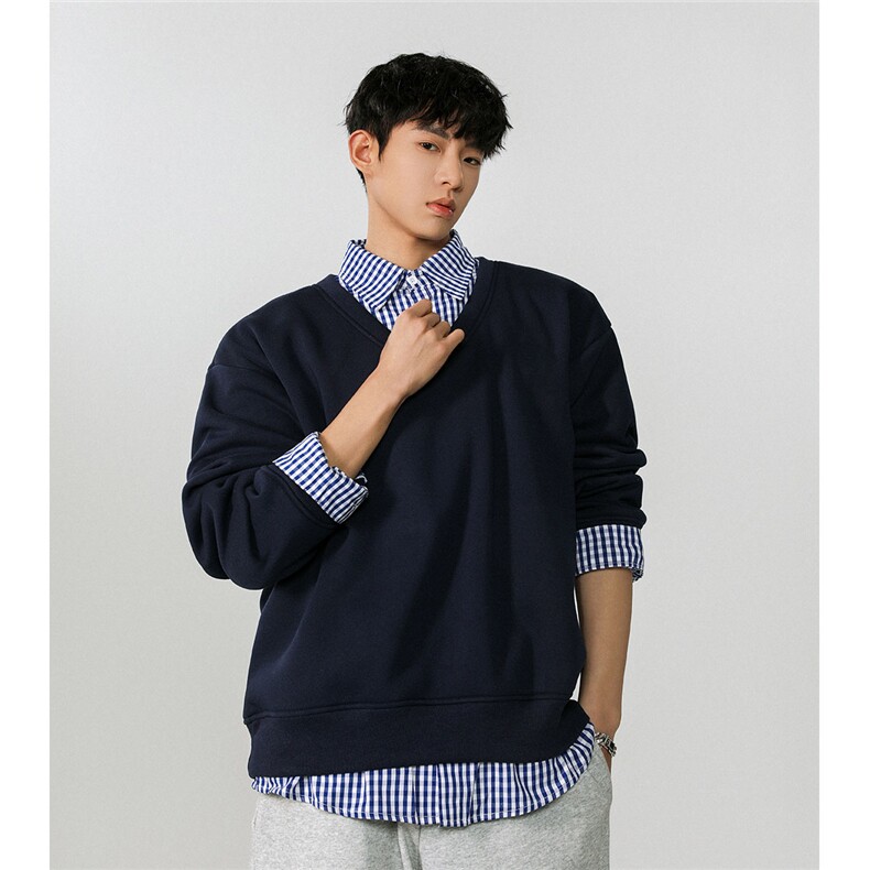 1可二开假两件大码M-5XL卫衣表面棉底部聚酯纤维78009P58，男装卫衣，星座226-2