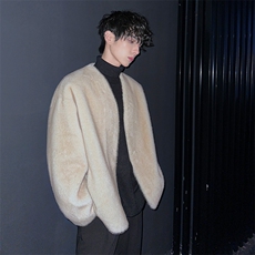 貂皮外套男冬季皮毛一体金貂毛皮衣加厚仿水貂绒皮草大衣FY661，男装夹克，星座903-1
