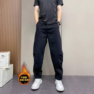 1506-1/KYS2261/P49男士休闲裤季设计感单款纯色弯刀裤痞帅百搭,绿色的中长款棉衣搭配什么鞋子好看图片大全图片