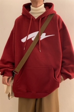 秋冬潮流宽松ins上衣男连帽卫衣D328-WY23003-薄款P55厚款P65，男装卫衣，电商D328