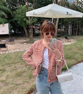 现货小香外套韩版图片