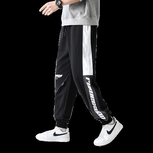7XL-M休闲运动卫裤男2023春季新款加肥加大码学生长裤休闲裤控79图片